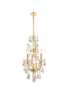 Elegant Lighting - 2800D12G-GT/RC - Four Light Pendant - Maria Theresa - Gold