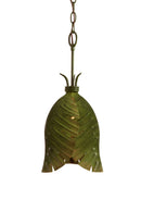 One Light Mini Pendant<br /><span style="color:#4AB0CE;">Entrega: 9-10 semanas en USA</span><br /><span style="color:#4AB0CE;font-size:60%;">PREGUNTE POR ENTREGA EN PANAMA</span><br />Collection: Banana Leaf<br />Finish: Banana Leaf