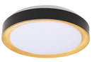Lámpara De Techo Con Luz Led 18W Acabado Black Wood/Metal Arílico.