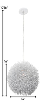 One Light Pendant<br /><span style="color:#4AB0CE;">Entrega: 4-10 dias en USA</span><br /><span style="color:#4AB0CE;font-size:60%;">PREGUNTE POR ENTREGA EN PANAMA</span><br />Collection: Urchin<br />Finish: White