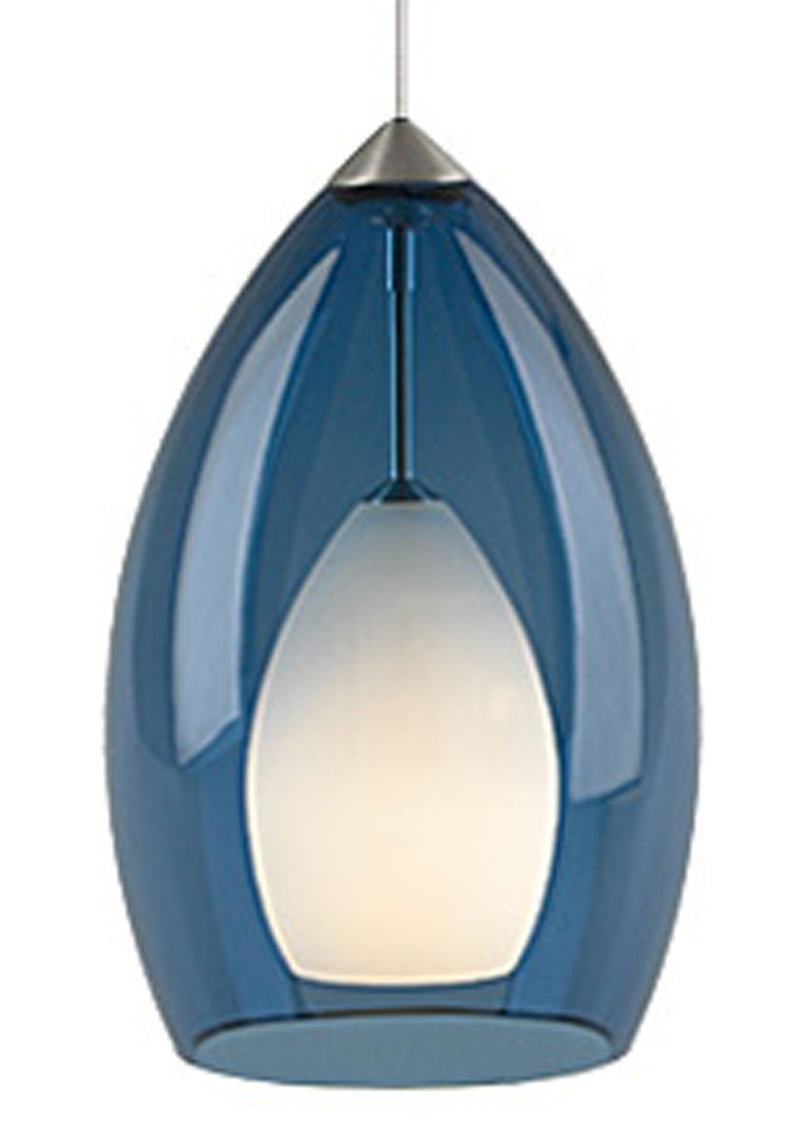 Visual Comfort Modern - 700FJFIRUS - One Light Pendant - Fire - Satin Nickel