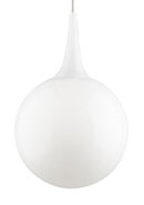 Visual Comfort Modern - 700FJPELWS - One Light Pendant - Pele - Satin Nickel