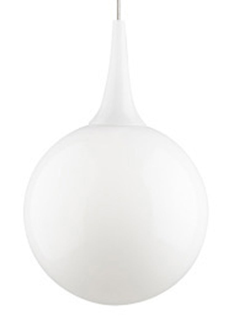 Visual Comfort Modern - 700FJPELWS - One Light Pendant - Pele - Satin Nickel