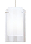 Visual Comfort Modern - 700TDECPCS - One Light Pendant - Echo - Satin Nickel