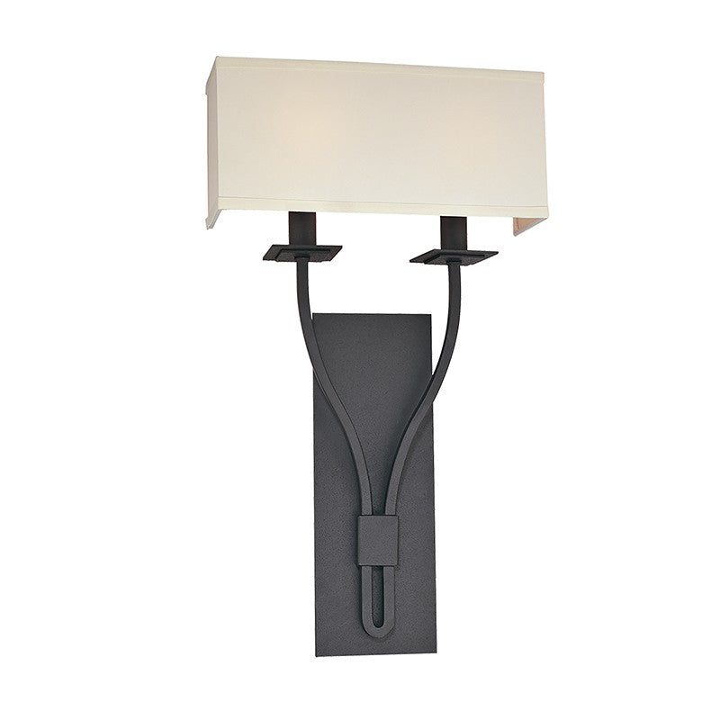 Troy Lighting - B2462-TBK - Two Light Wall Sconce - Palladium - Textured Black