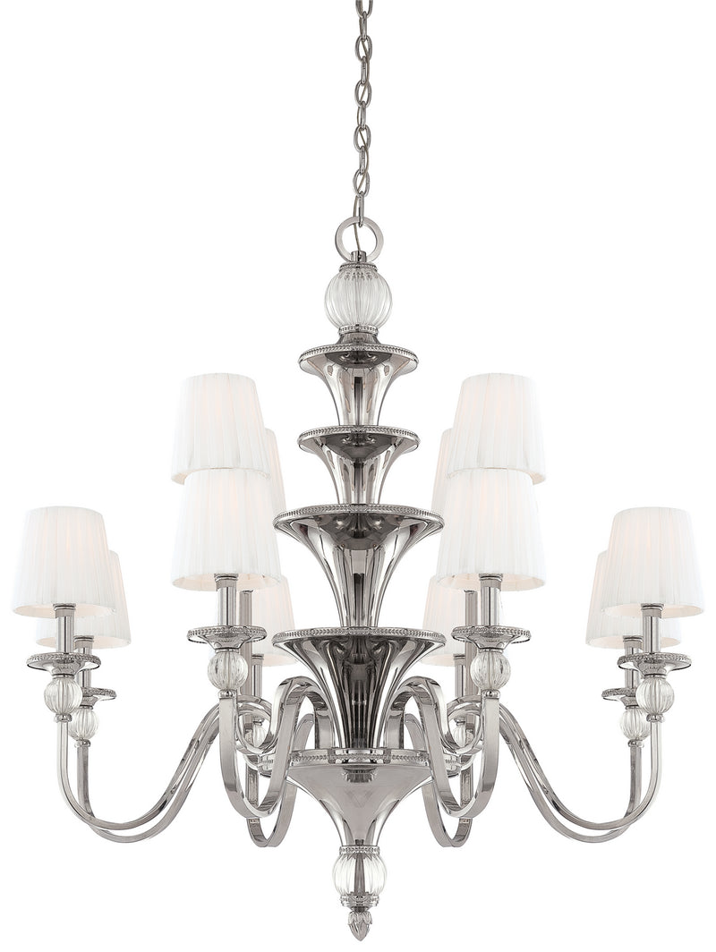 Metropolitan - N6611-613 - 12 Light Chandelier - Aise - Polished Nickel