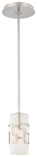George Kovacs - P196-084 - One Light Mini Pendant - Alecia's Necklace - Brushed Nickel