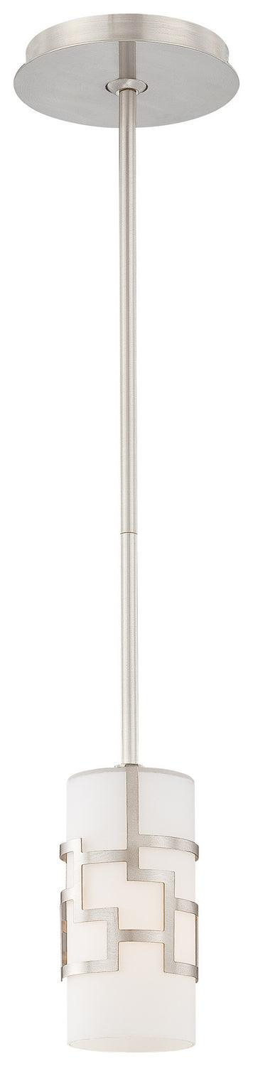 George Kovacs - P196-084 - One Light Mini Pendant - Alecia's Necklace - Brushed Nickel