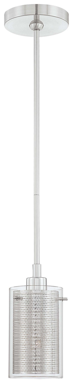 George Kovacs - P961-077 - One Light Mini Pendant - Grid II - Chrome