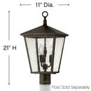 LED Post Top or Pier Mount Lantern<br /><span style="color:#4AB0CE;">Entrega: 4-10 dias en USA</span><br /><span style="color:#4AB0CE;font-size:60%;">PREGUNTE POR ENTREGA EN PANAMA</span><br />Collection: Trellis<br />Finish: Regency Bronze