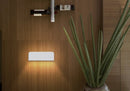 Lámpara de pared decorativa exteriorcon luz led 10W acabado white/aluminio.