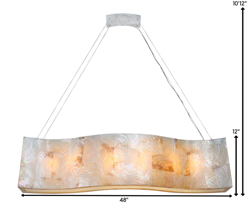 Six Light Linear Pendant<br /><span style="color: