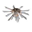 Corbett Lighting - 140-33 - Three Light Flush Mount - Inertia - Silver Leaf