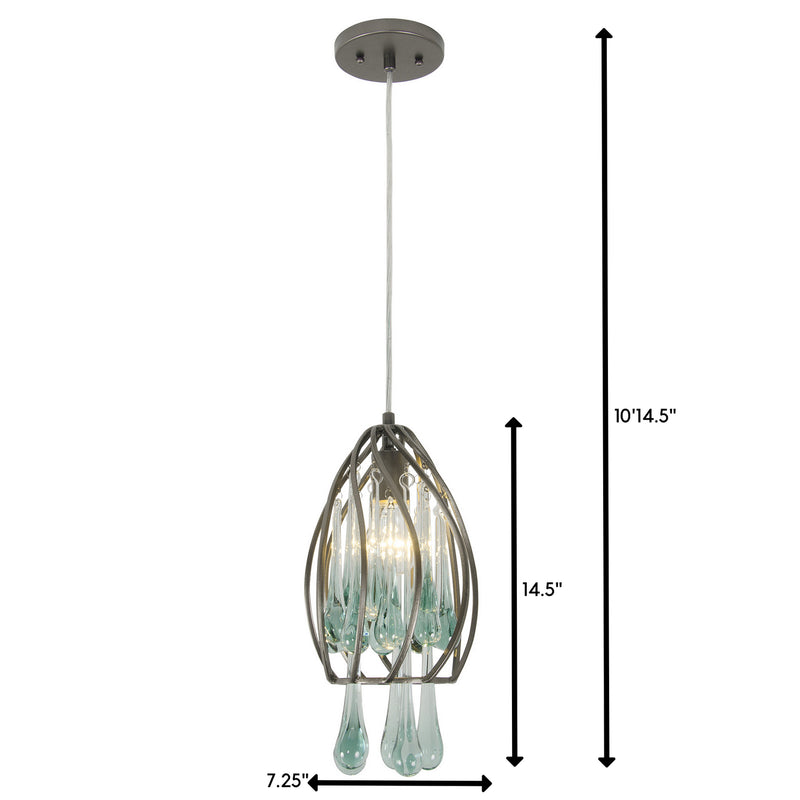 Varaluz - 151M01NB - One Light Mini Pendant - Area 51 - New Bronze