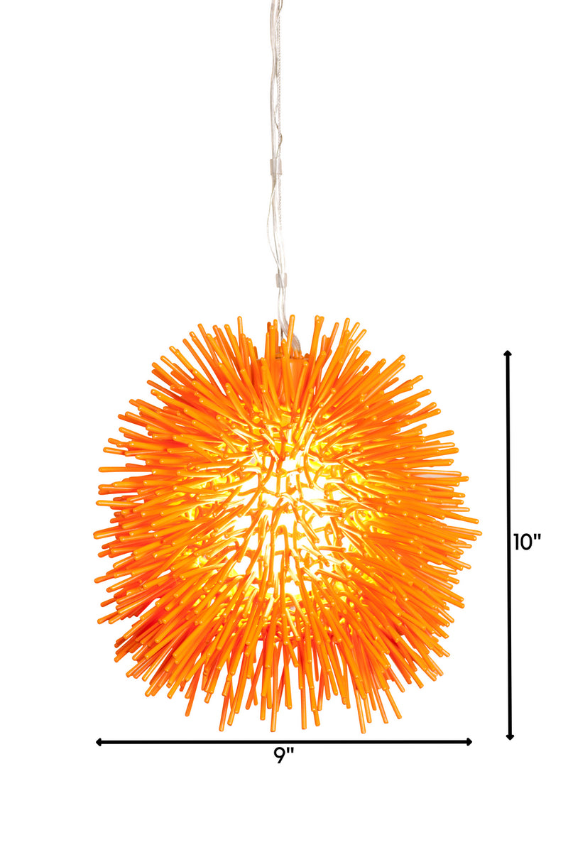 One Light Mini Pendant<br /><span style="color:#4AB0CE;">Entrega: 4-10 dias en USA</span><br /><span style="color:#4AB0CE;font-size:60%;">PREGUNTE POR ENTREGA EN PANAMA</span><br />Collection: Urchin<br />Finish: Electric Pumpkin