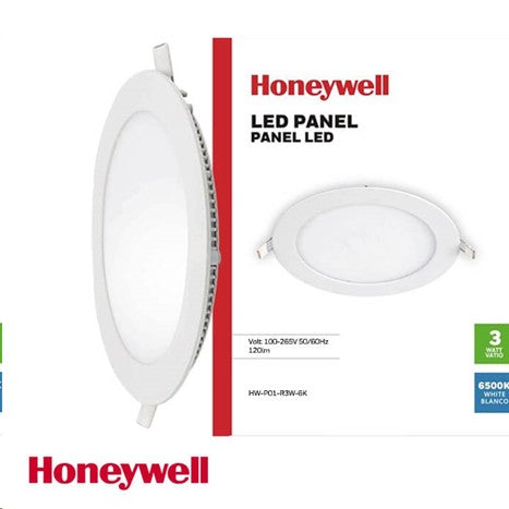 LÁMPARA DE TECHO LED RECESADO REDONDO 3W, EMITE 150LM, TONALIDAD 6500K,100-277V, 50-60HZ, ACABADO BLANCO.