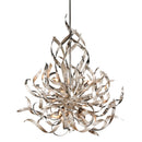 Corbett Lighting - 154-46 - Six Light Chandelier - Graffiti - Silver Leaf Polished Stainless