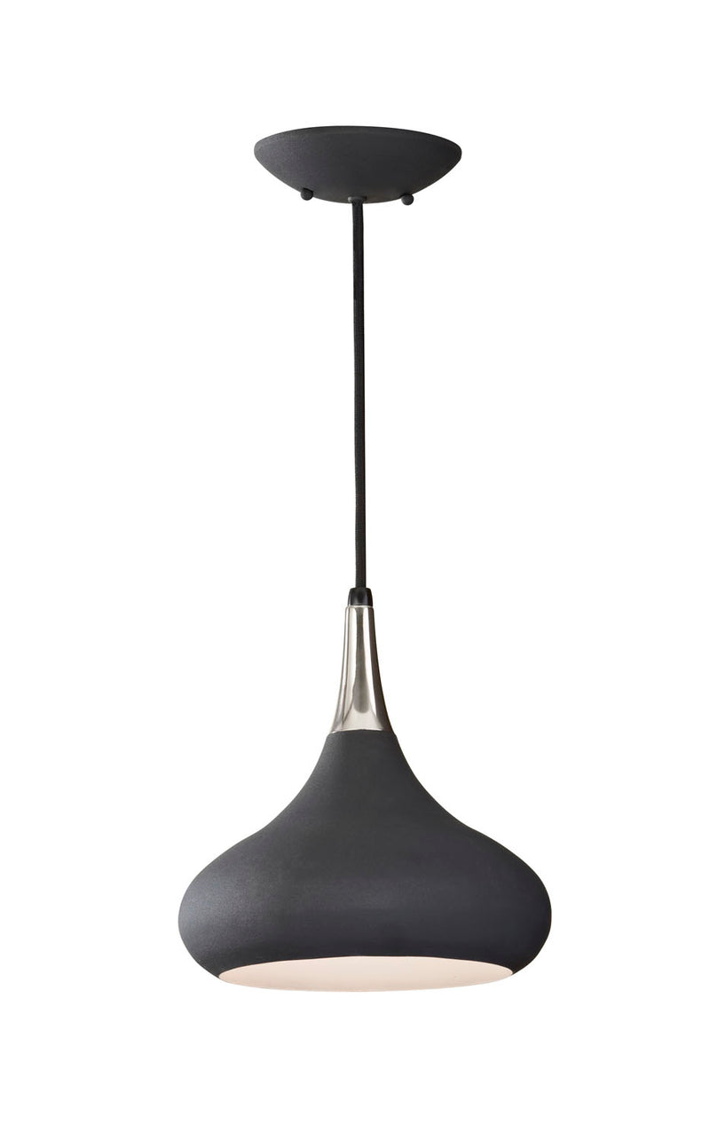 Generation Lighting - P1253BK - One Light Pendant - Belle - Black