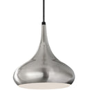Generation Lighting - P1253BS - One Light Pendant - Belle - Brushed Steel