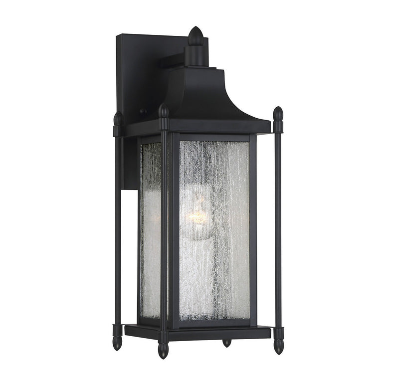 One Light Wall Mount<br /><span style="color:#4AB0CE;">Entrega: 4-10 dias en USA</span><br /><span style="color:#4AB0CE;font-size:60%;">PREGUNTE POR ENTREGA EN PANAMA</span><br />Collection: Dunnmore<br />Finish: Black