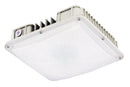 LÁMPARA DOSEL LED SUPERFICIAL CONMUTABLE: 40W,60W 80W, INTERRUPTOR PARA ELEGIR TONALIDAD DE LUZ CCT: 40K,50K, 60K, EMITE 12000LM, 120-277V 50-60HZ, GRADO DE PROTECCION IP44.