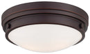 Minka-Lavery - 823-167 - Two Light Flush Mount - Lathan Bronze