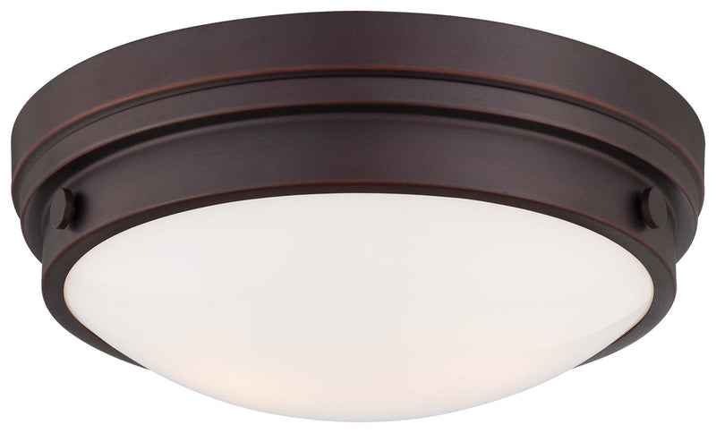 Minka-Lavery - 823-167 - Two Light Flush Mount - Lathan Bronze