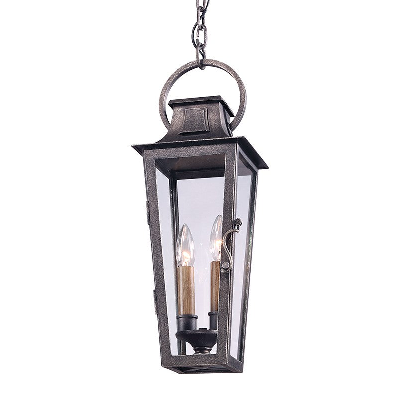 Troy Lighting - F2966 - Two Light Hanging Lantern - Parisian Square - Aged Pewter