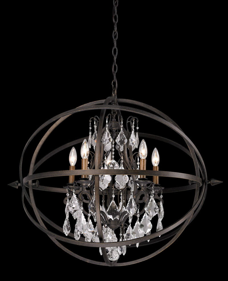 Troy Lighting - F2996 - Five Light Chandelier - Byron - Vintage Bronze