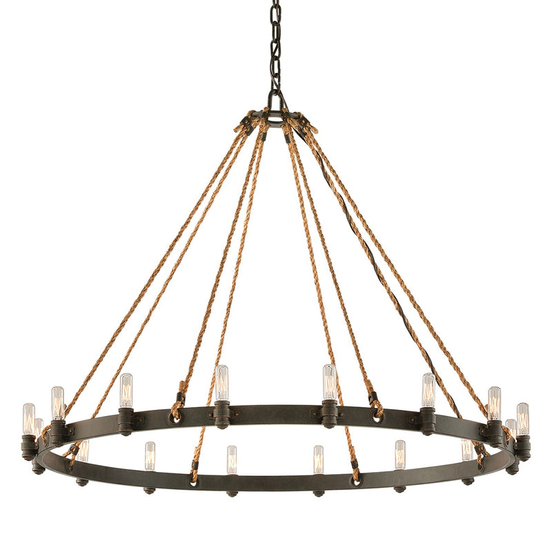 Troy Lighting - F3127 - 16 Light Chandelier - Pike Place - Shipyard Bronze