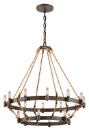 Troy Lighting - F3128 - 18 Light Chandelier - Pike Place - Shipyard Bronze