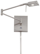 George Kovacs - P4318-084 - LED Swing Arm Wall Lamp - George's Reading Room - Brushed Nickel