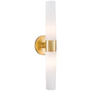 Two Light Bath<br /><span style="color:#4AB0CE;">Entrega: 4-10 dias en USA</span><br /><span style="color:#4AB0CE;font-size:60%;">PREGUNTE POR ENTREGA EN PANAMA</span><br />Collection: Saber<br />Finish: Honey Gold