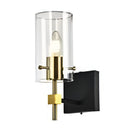 LÁMPARA DE PARED DECORATIVA 1XE12-40W, 110-240V, 50-60HZ, GRADO DE PROTECCION IP20, ACABADO NEGRO.