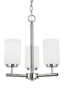 Three Light Chandelier<br /><span style="color:#4AB0CE;">Entrega: 4-10 dias en USA</span><br /><span style="color:#4AB0CE;font-size:60%;">PREGUNTE POR ENTREGA EN PANAMA</span><br />Collection: Oslo<br />Finish: Chrome