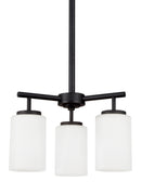 Generation Lighting - 31160-112 - Three Light Chandelier - Oslo - Midnight Black