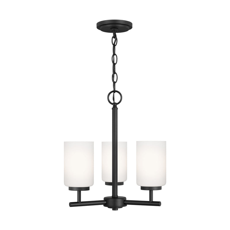 Three Light Chandelier<br /><span style="color:#4AB0CE;">Entrega: 4-10 dias en USA</span><br /><span style="color:#4AB0CE;font-size:60%;">PREGUNTE POR ENTREGA EN PANAMA</span><br />Collection: Oslo<br />Finish: Midnight Black