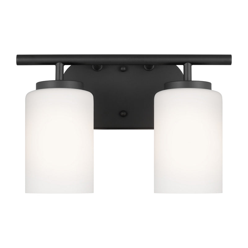 Generation Lighting - 41161-112 - Two Light Wall / Bath - Oslo - Midnight Black