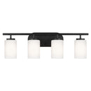 Generation Lighting - 41163-112 - Four Light Wall/ Bath - Oslo - Midnight Black