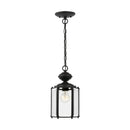 One Light Outdoor Semi-Flush Convertible Pendant<br /><span style="color:#4AB0CE;">Entrega: 4-10 dias en USA</span><br /><span style="color:#4AB0CE;font-size:60%;">PREGUNTE POR ENTREGA EN PANAMA</span><br />Collection: Classico<br />Finish: Black