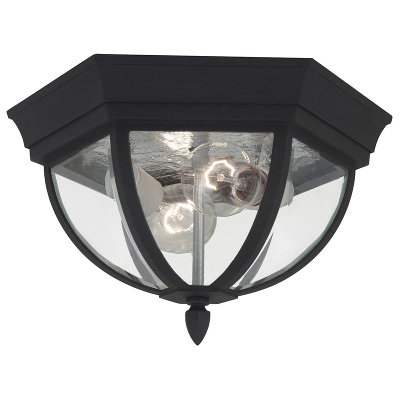 Generation Lighting - 78136-12 - Two Light Outdoor Flush Mount - Wynfield - Black