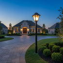 Generation Lighting - 82065-12 - One Light Outdoor Post Lantern - Polycarbonate Outdoor - Black