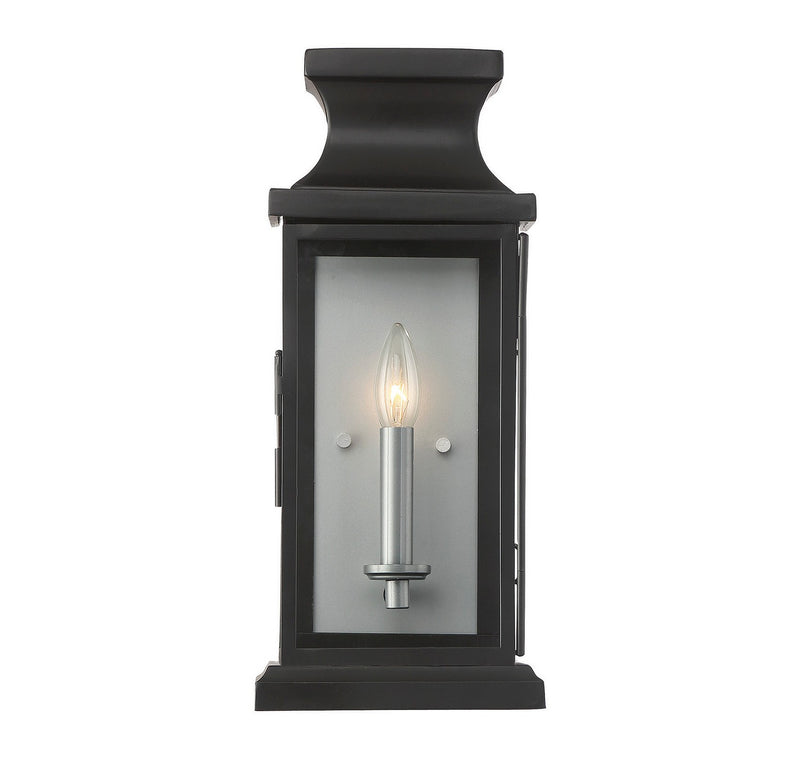 One Light Wall Mount<br /><span style="color:#4AB0CE;">Entrega: 4-10 dias en USA</span><br /><span style="color:#4AB0CE;font-size:60%;">PREGUNTE POR ENTREGA EN PANAMA</span><br />Collection: Brooke<br />Finish: Black