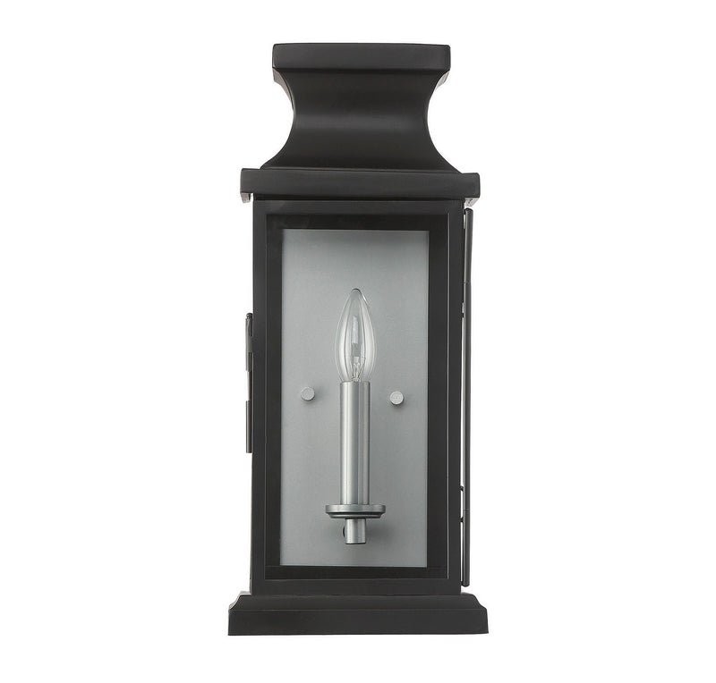One Light Wall Mount<br /><span style="color:#4AB0CE;">Entrega: 4-10 dias en USA</span><br /><span style="color:#4AB0CE;font-size:60%;">PREGUNTE POR ENTREGA EN PANAMA</span><br />Collection: Brooke<br />Finish: Black
