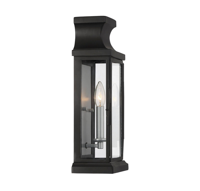 One Light Wall Mount<br /><span style="color:#4AB0CE;">Entrega: 4-10 dias en USA</span><br /><span style="color:#4AB0CE;font-size:60%;">PREGUNTE POR ENTREGA EN PANAMA</span><br />Collection: Brooke<br />Finish: Black