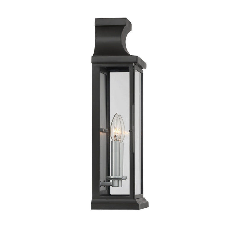 Two Light Wall Lantern<br /><span style="color:#4AB0CE;">Entrega: 4-10 dias en USA</span><br /><span style="color:#4AB0CE;font-size:60%;">PREGUNTE POR ENTREGA EN PANAMA</span><br />Collection: Brooke<br />Finish: Black