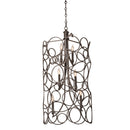 Kalco - 2760VI - Six Light Foyer Pendant - Ashbourne - Vintage Iron