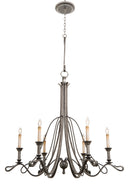 Kalco - 5106VI - Six Light Chandelier - Keller - Vintage Iron