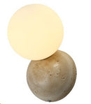 LÁMPARA DE PARED DECORATIVA 1XG9-10W MAX,100-240V, 50-60HZ, IP20, ACABADO PIEDRA TRAVERTINA.