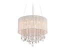 LED Dual Sconce<br /><span style="color:#4AB0CE;">Entrega: 4-10 dias en USA</span><br /><span style="color:#4AB0CE;font-size:60%;">PREGUNTE POR ENTREGA EN PANAMA</span><br />Collection: Beverly Dr.<br />Finish: White Silk String